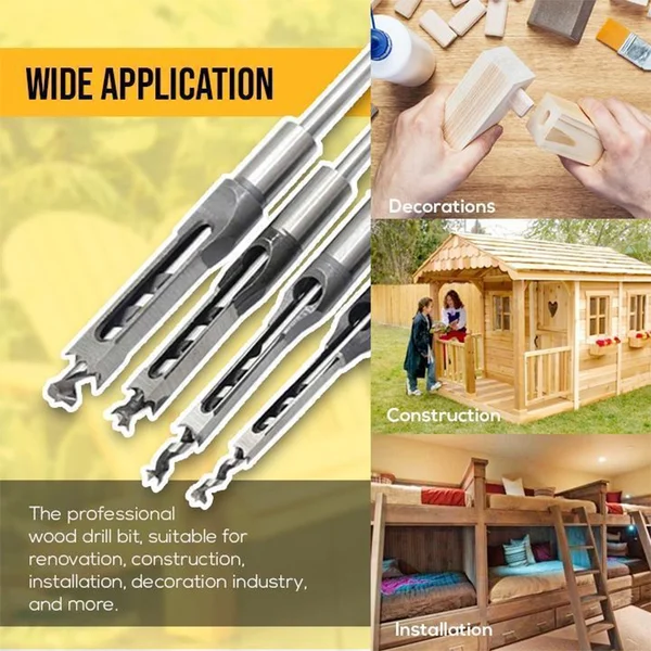 🔥BIG SALE - Hollow Chisel Mortise Drill Tool