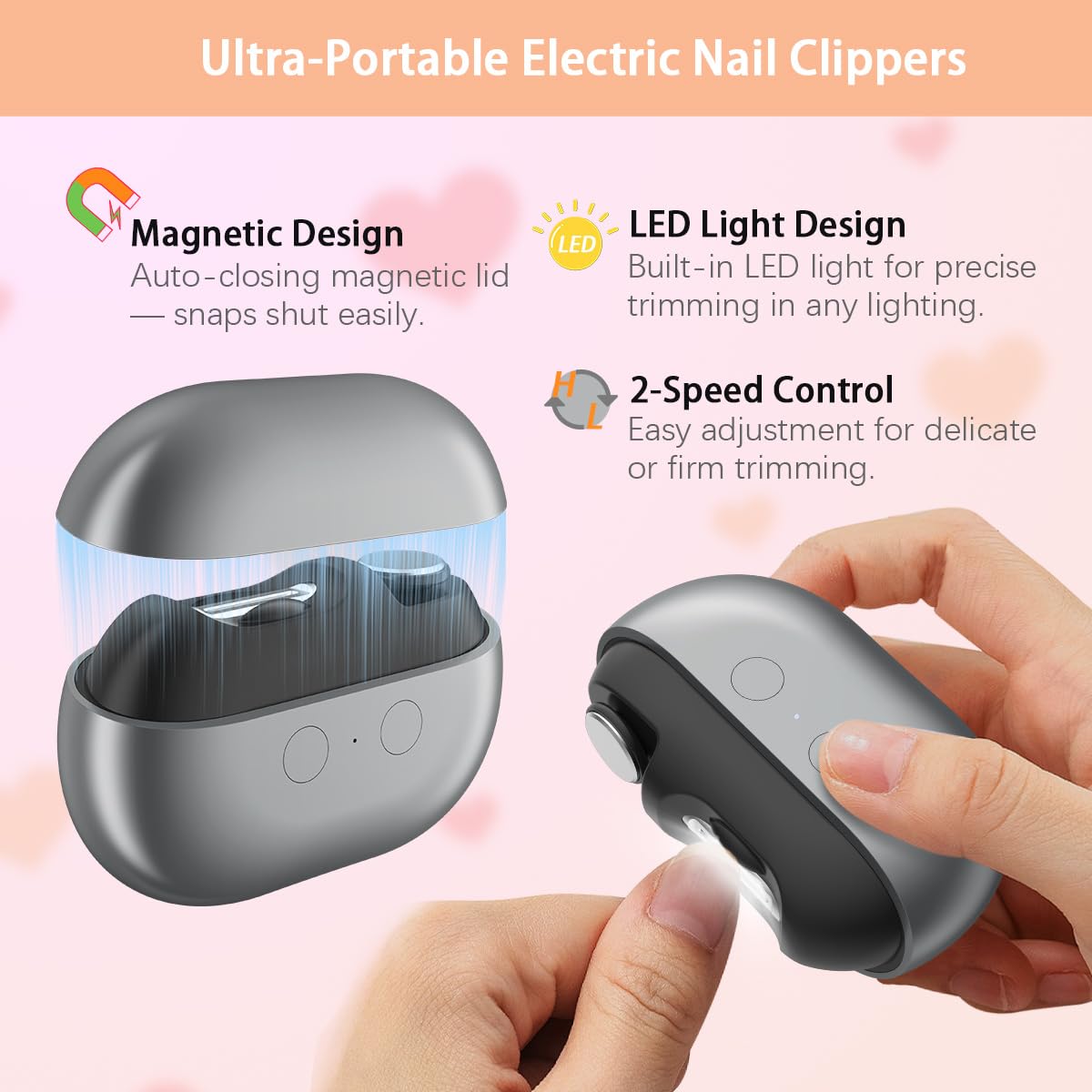 Electric Nail Clippers Designed For Thick and Hard Nails
