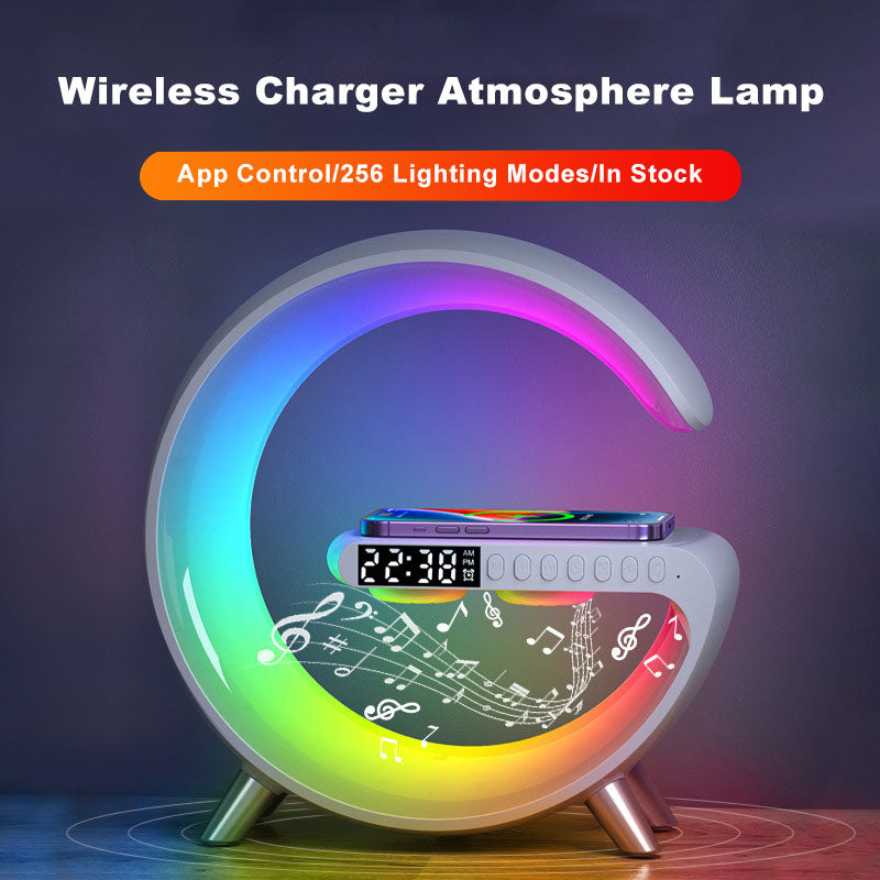 Smart LED Light Phone Charger Bluetooth Speaker