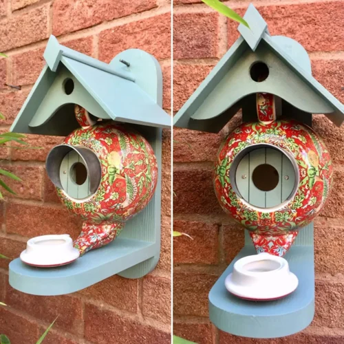Teal Teapot Bird House
