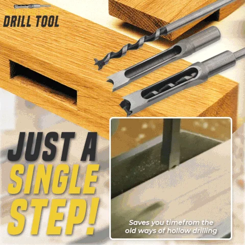 🔥BIG SALE - Hollow Chisel Mortise Drill Tool