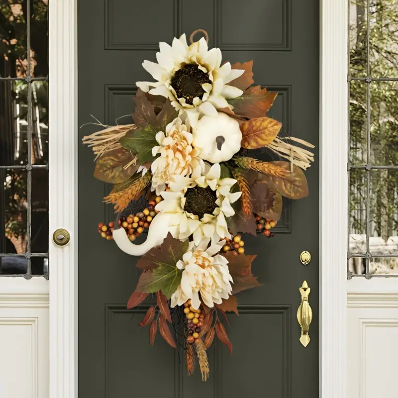 20inch Thanksgiving Fall Wreath Autumn Decor