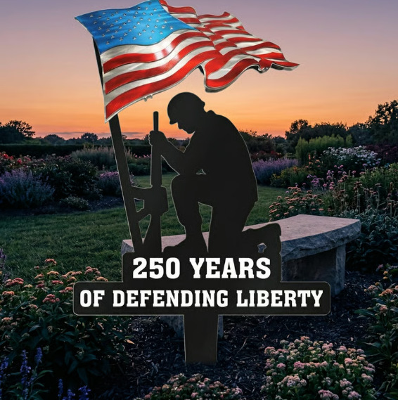 250 Years of Defending Liberty Metal Garden Stake