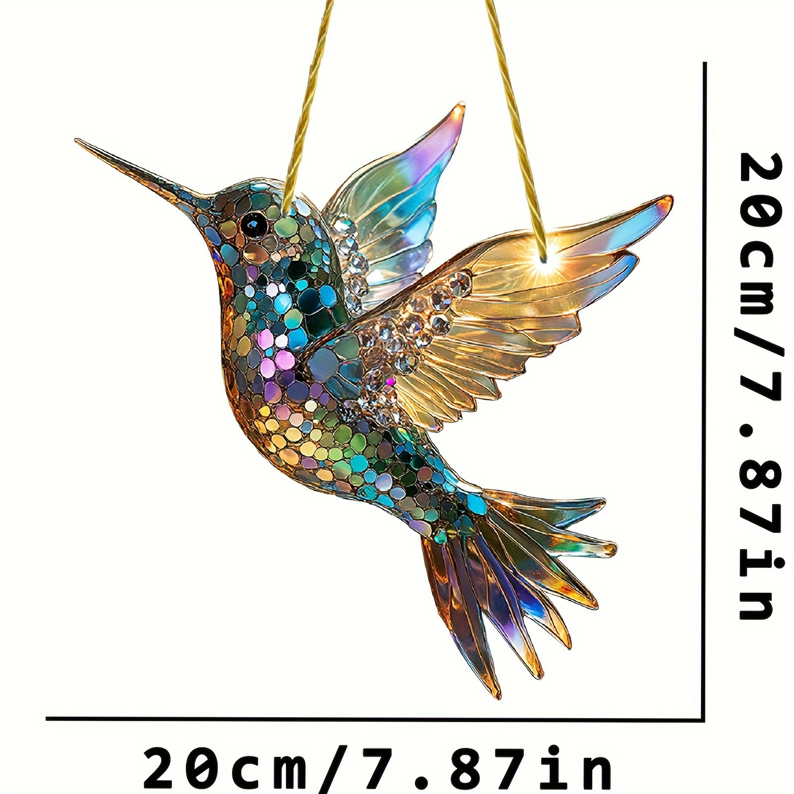 🔥Last Day 49% OFF🎁The Best Christmas Gift - Hummingbird Suncatcher Colorful Window Hanging