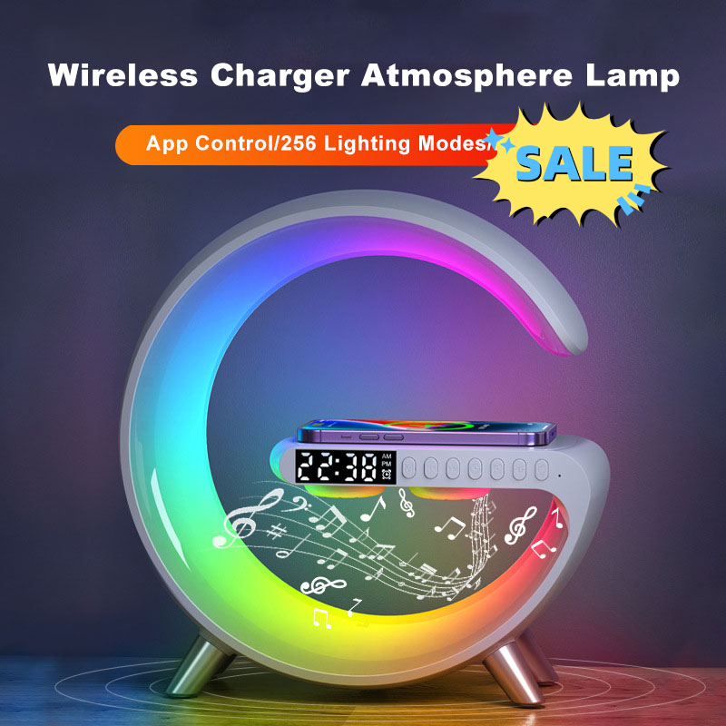 Smart LED Light Phone Charger Bluetooth Speaker