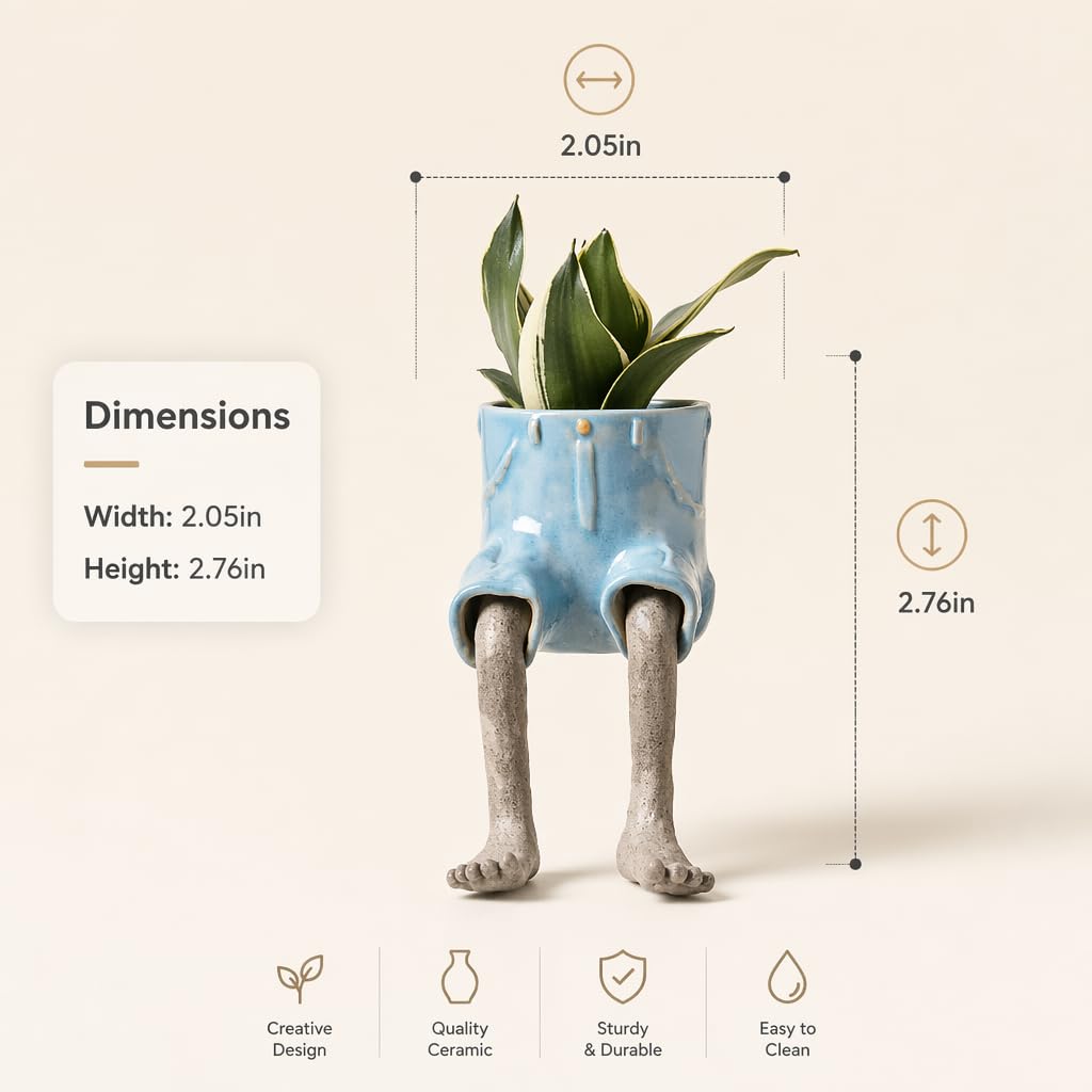 🦵Creative Sitting Human-Leg Pot