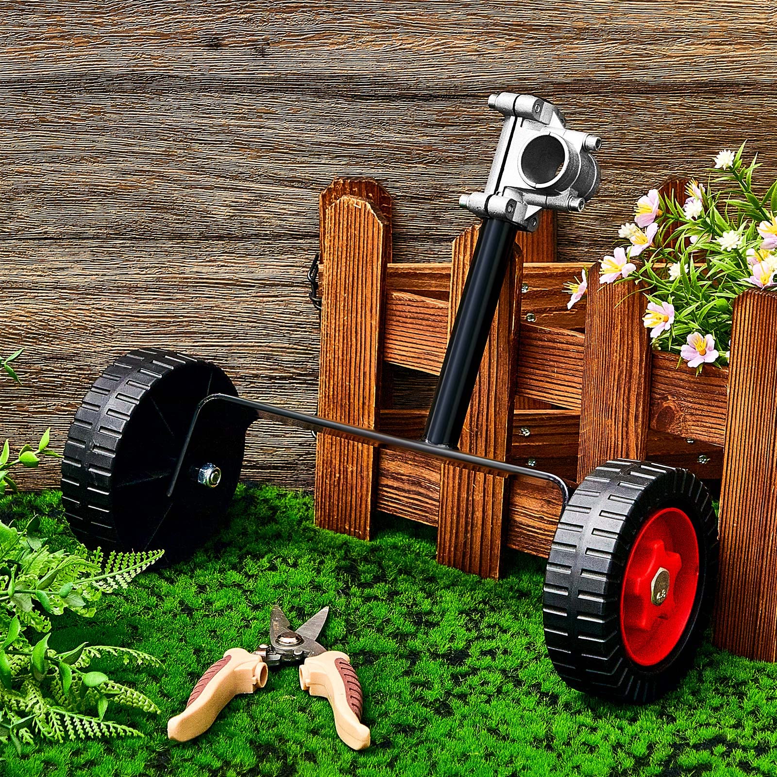Weed Trimmer Adjustable Support Wheels