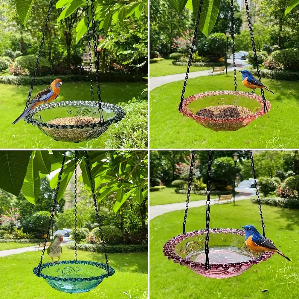 🔥2024 New🐦 Outdoor Bird Feeder Tray, Decorative Bird Feeder for Deck