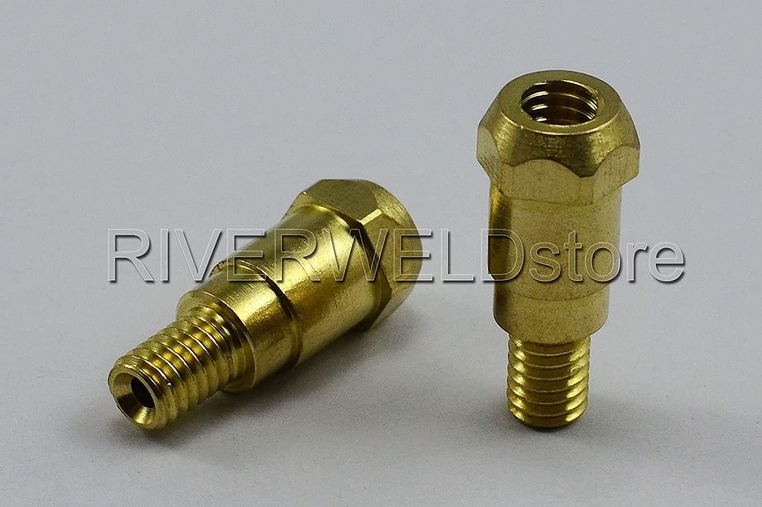 RIVERWELD Contact Tip 0.9 mm Conical Gas Nozzle Tip Holder Fit 24KD MB24 MIG MAG Co2 Welding Torch Pack of 59