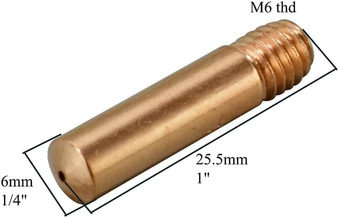 RIVERWELD MIG Contact Tips .035" 11-35 for Lincoln 100L Tweco #1 20pk