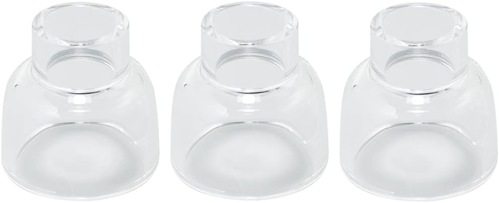 RIVERWELD Glass Cups Clear Quartz Nozzle 53NQCN 9/16" 14.3mm 3pcs