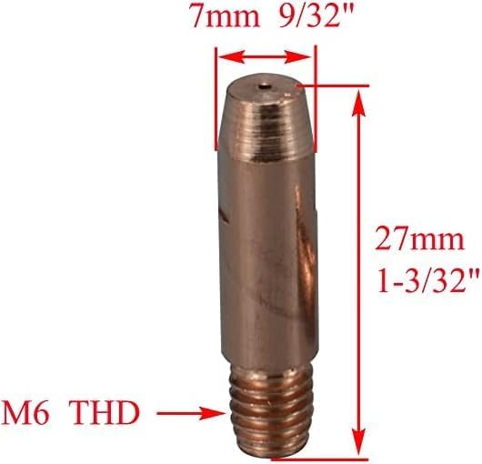 RIVERWELD 24KD MIG Contact Tips M6 140.0169 .035" 0.9mm 20pcs