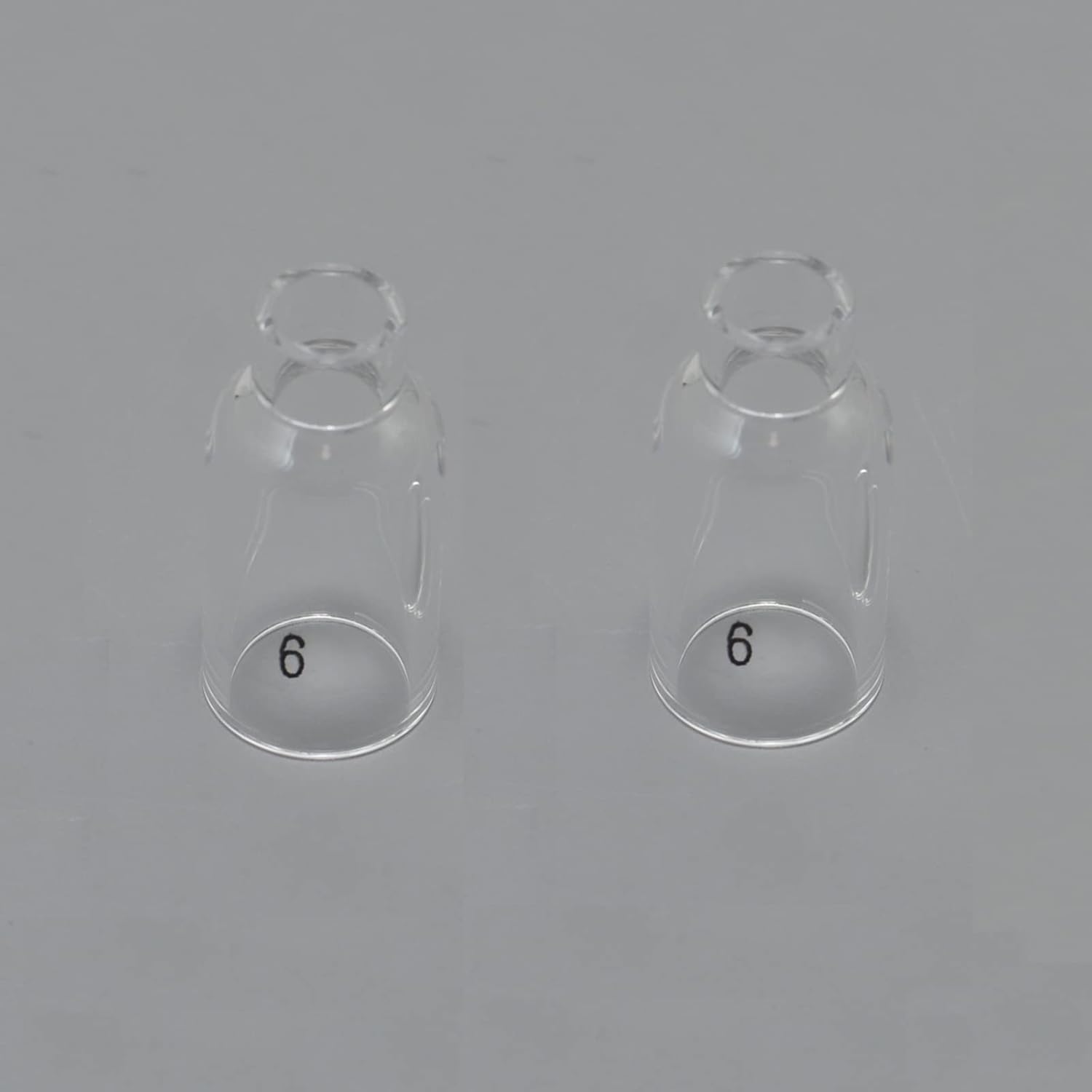 RIVERWELD TIG Glass Cups Clear Quartz Nozzle 54N16 6# 3/8" 9.5mm 3pcs