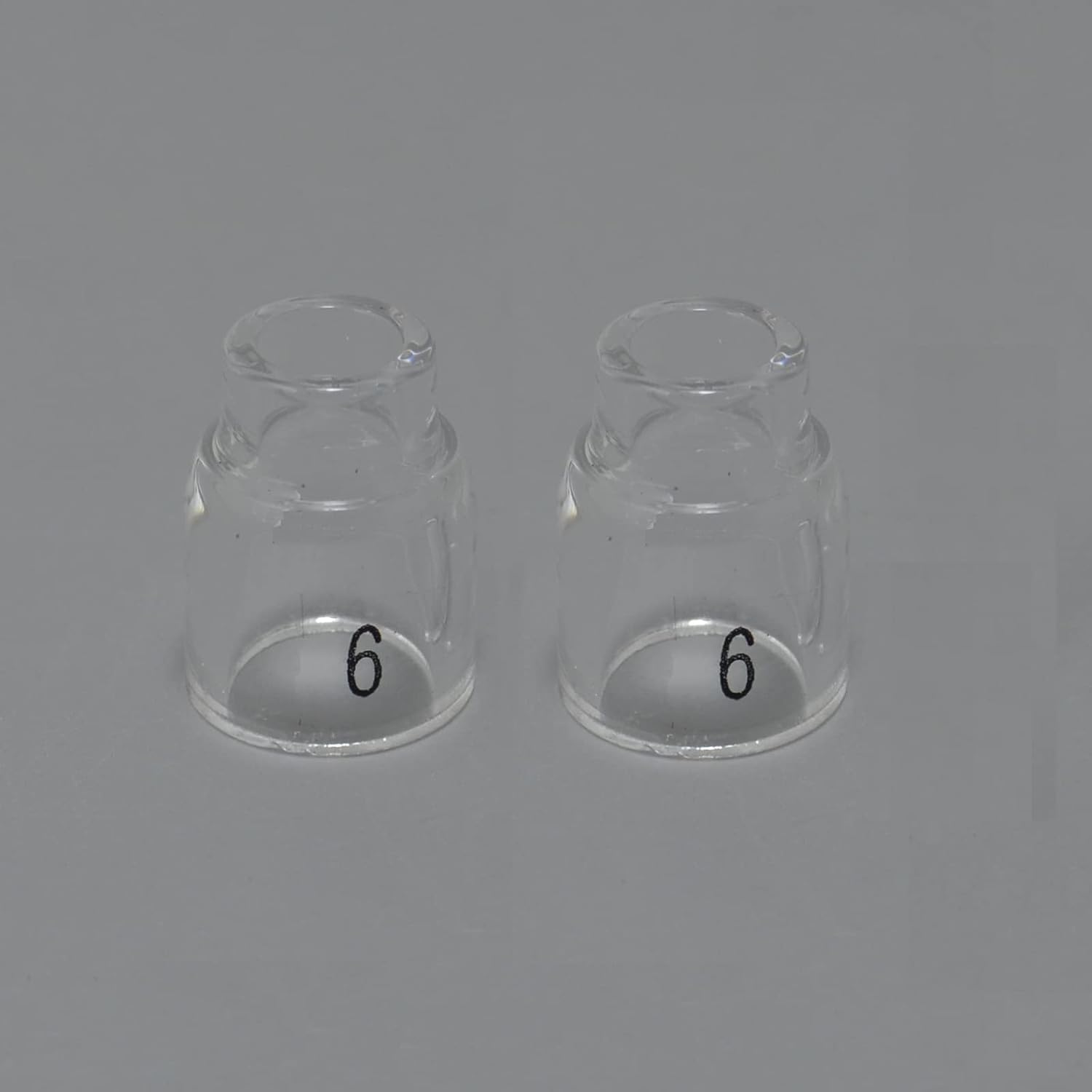 RIVERWELD TIG Quartz Nozzle Clear Glass Cups 13N10 6# 3/8" 9.5mm 4pcs