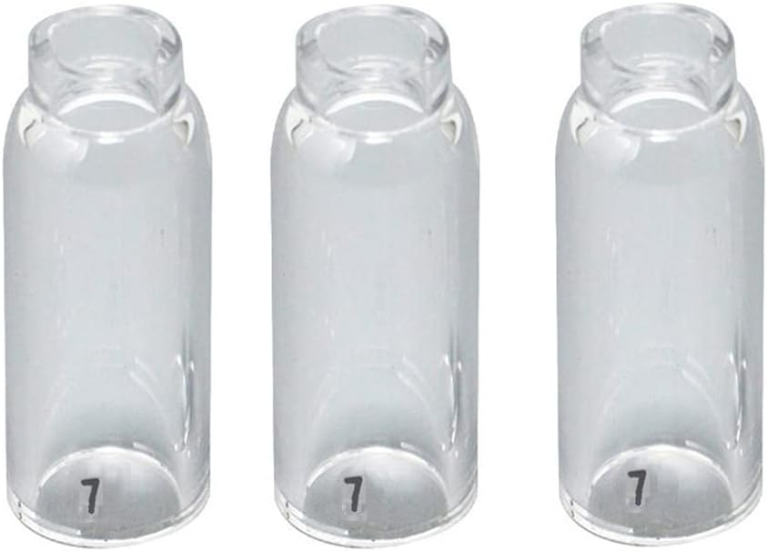 RIVERWELD TIG Glass Cups Clear Quartz Nozzle 10N47 7# 7/16" 11.00mm 3pcs