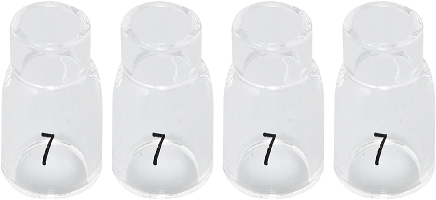 RIVERWELD TIG Glass Cups Clear Quartz Nozzle 13N11 7# 7/16" 11.00mm 4pcs
