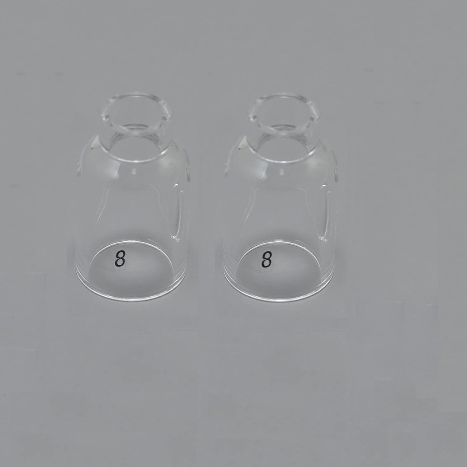 RIVERWELD TIG Quartz Nozzle Clear Glass Cups 53N61S 8# 1/2" 12.5mm 4pcs