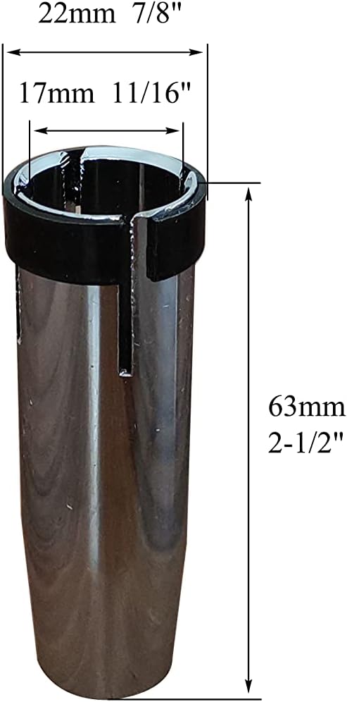 RIVERWELD 24KD MIG Conical Gas Nozzle 145.0080 Brass 5pcs