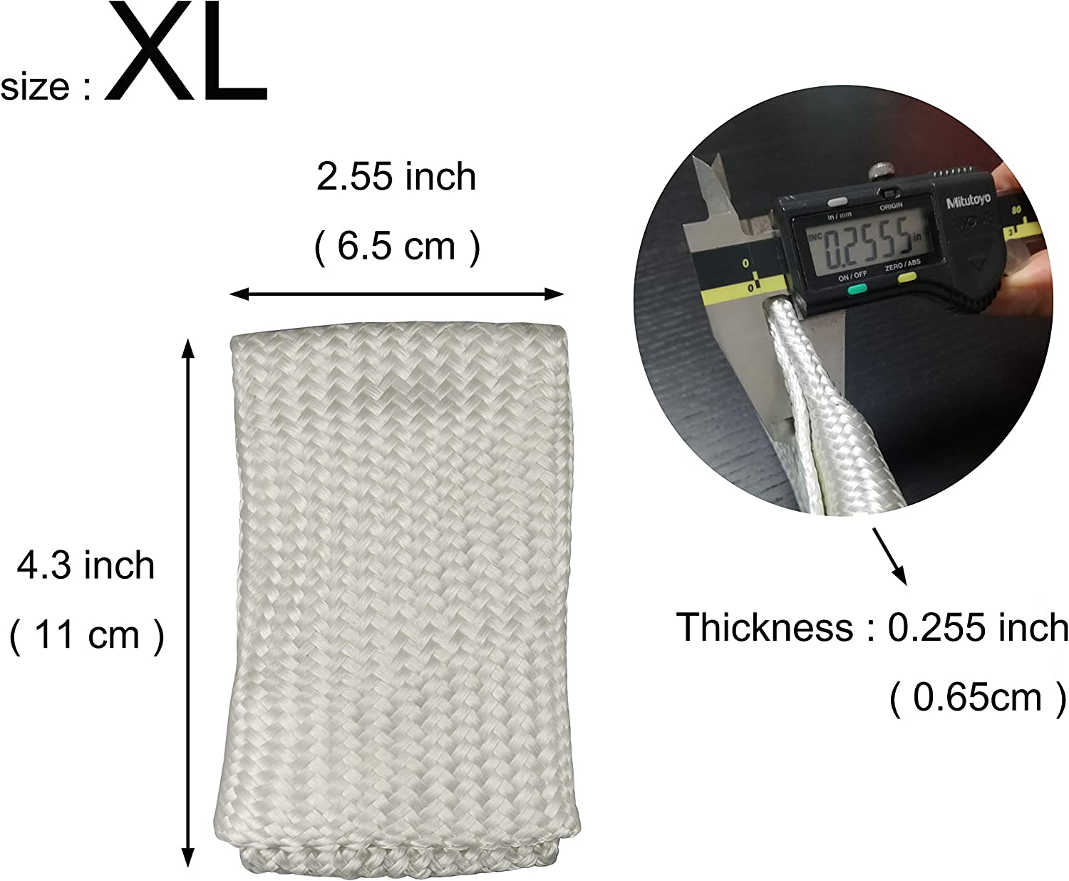 Tig Welding Glove Tips Finger Heat Shield X-Large, 2PK