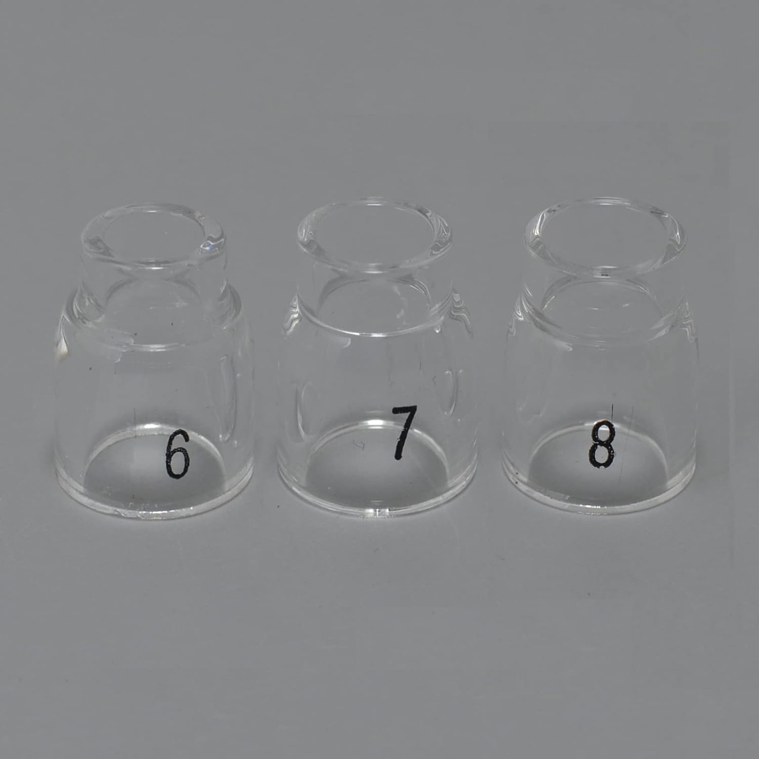 RIVERWELD TIG Glass Cups Clear Quartz Nozzle 6# 3/8", 7# 7/16", 8# 1/2"