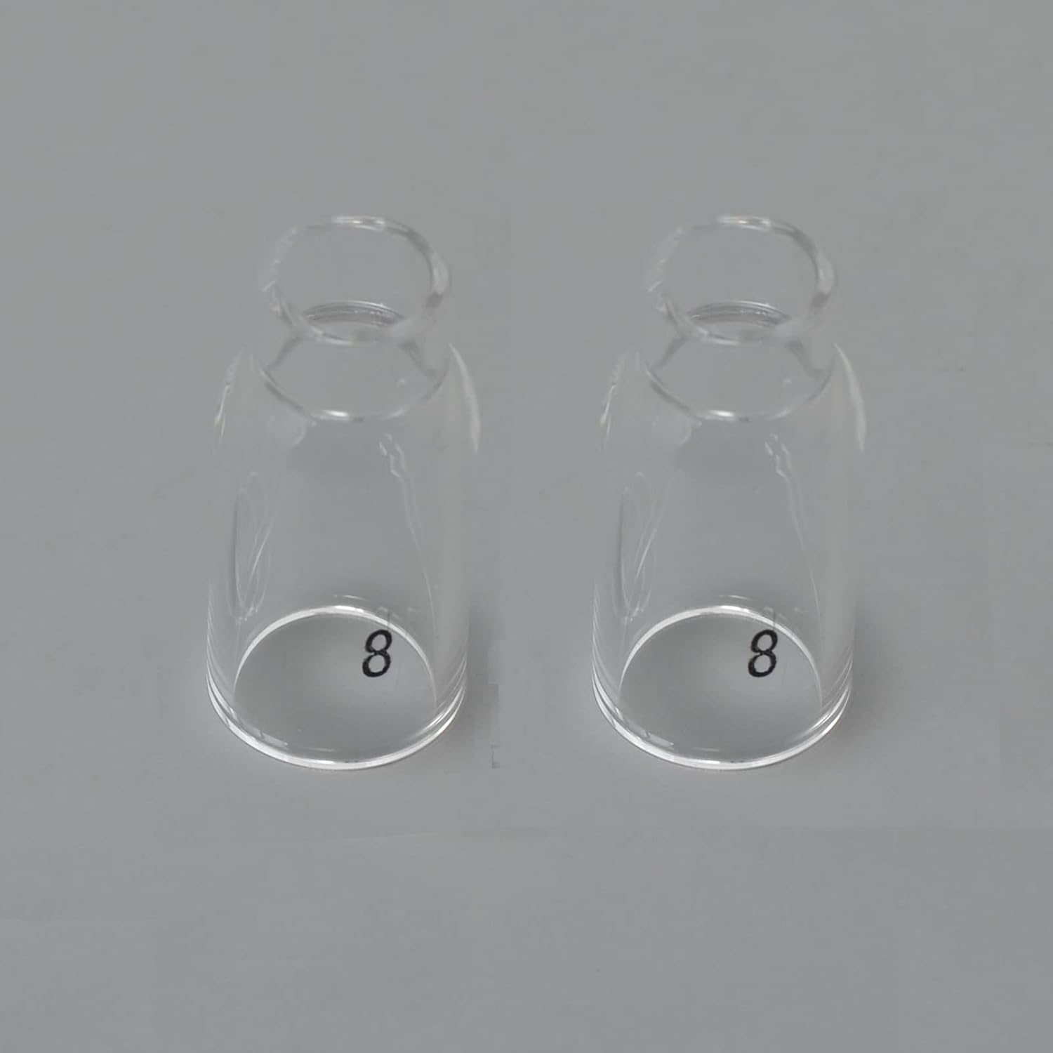 RIVERWELD Glass Cups Clear Quartz Nozzle 54N14 8# 1/2" 12.5mm 3pcs