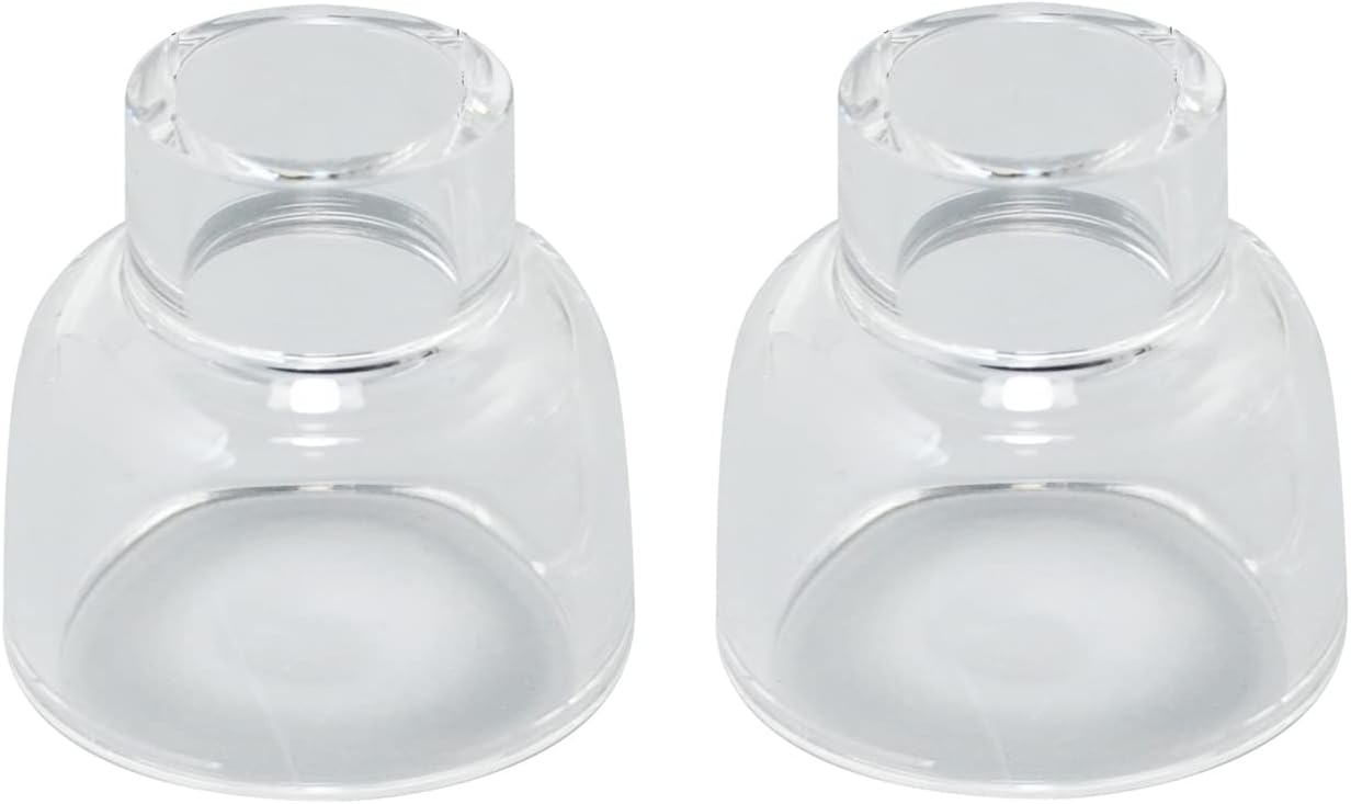 RIVERWELD Glass Cups Clear Quartz Nozzle 53NQCNLD 14.3mm 9/16" 2pcs