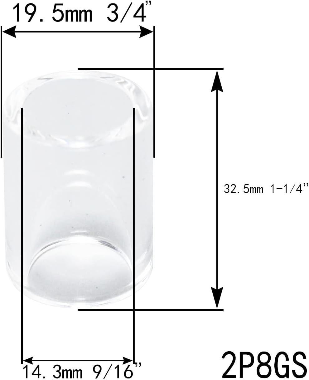 RIVERWELD TIG Wedge Collet Bodies 2C 13N series Quartz Nozzle 2P7GS 2P8GS