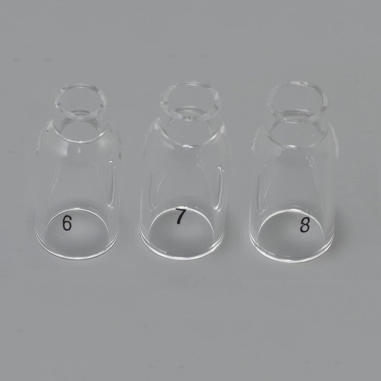 RIVERWELD TIG Glass Cups Clear Quartz Nozzle 54N16 54N15 54N14 3pcs