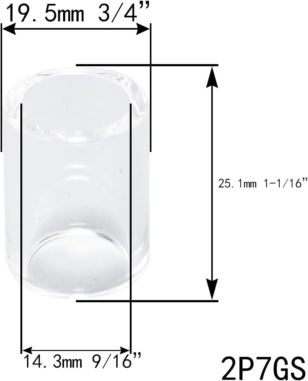 RIVERWELD TIG Wedge Collet Bodies 2C 13N series Quartz Nozzle 2P7GS 2P8GS