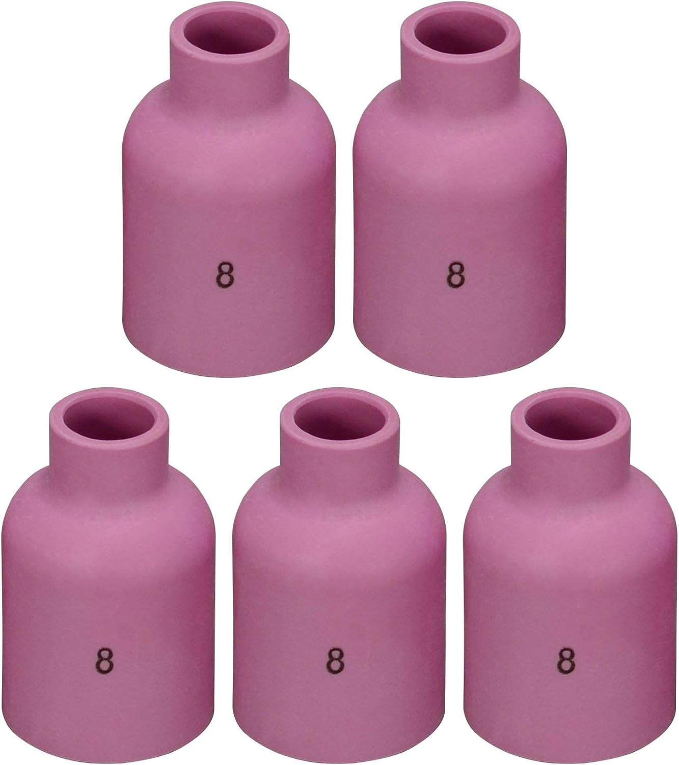 RIVERWELD TIG Gas Lens Alumina Nozzle 57N74 8# 1/2" 12.5mm Orifice 10pcs