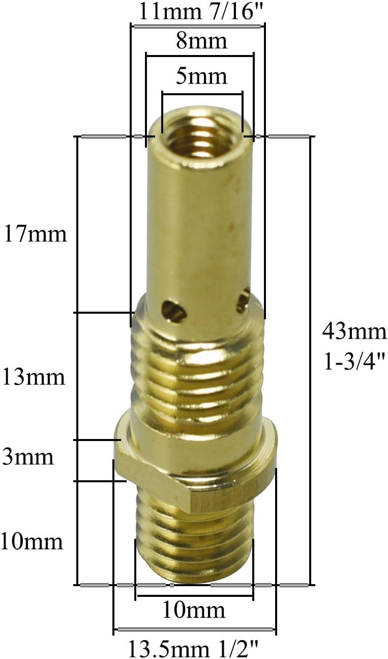 RIVERWELD MIG Welding Torch Gun Gas Diffuser 52FN 5pcs