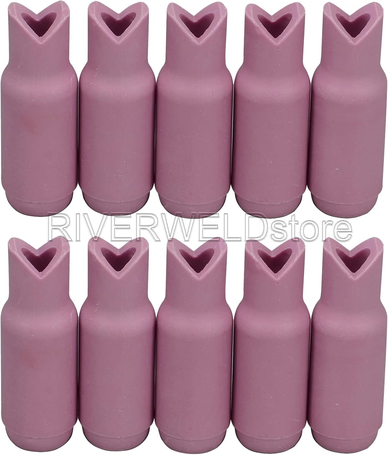 RIVERWELD TIG Alumina Nozzles Ceramic Cups Outside 90º 10N50 4# 10pcs