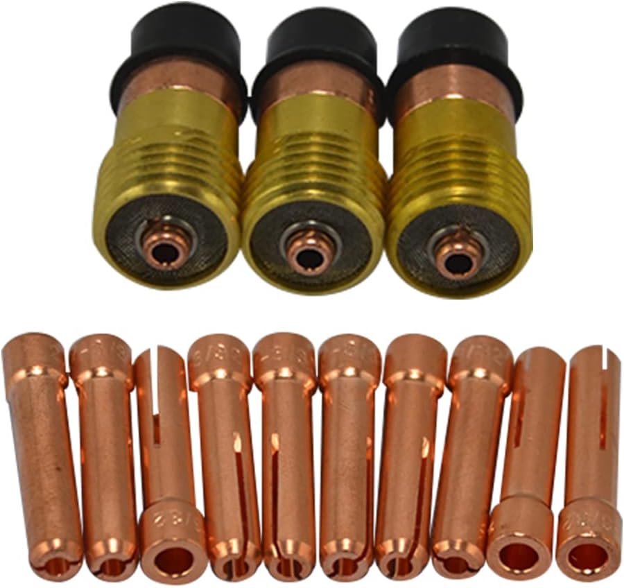 RIVERWELD TIG Stubby Gas Lens Collet Bodies 17GL116 10N23S 1/16'' 1.6mm Kit
