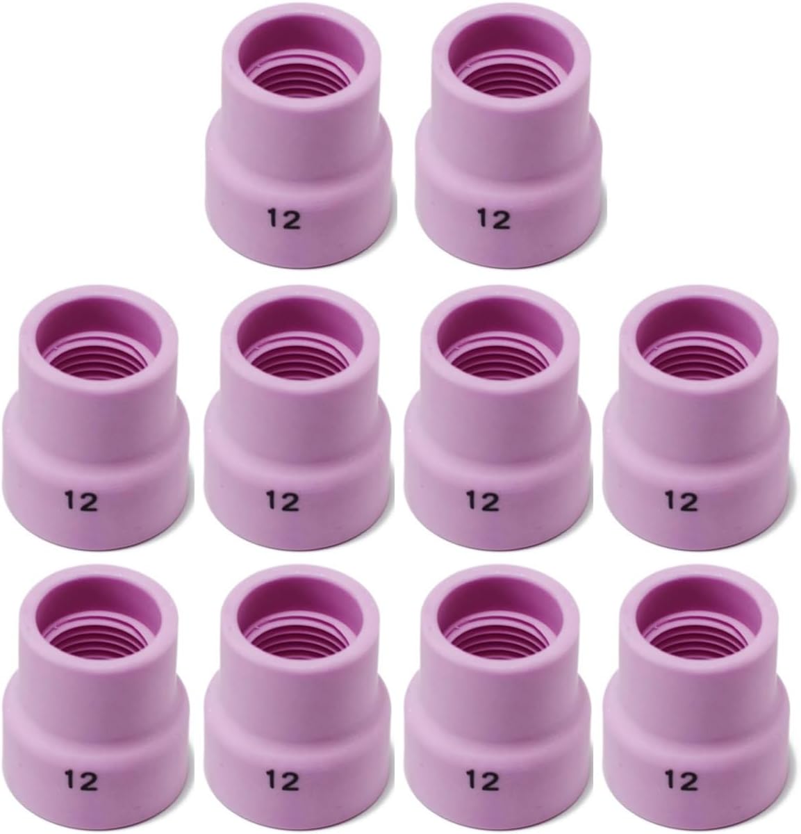 RIVERWELD TIG Alumina Nozzles Ceramic Cups 53NACN 12# 1/2" 12mm 10pcs