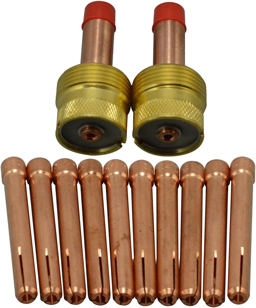 RIVERWELD TIG Gas Lens Collet Bodies 45V204 10N22 .040" 1.00mm kit 12pcs