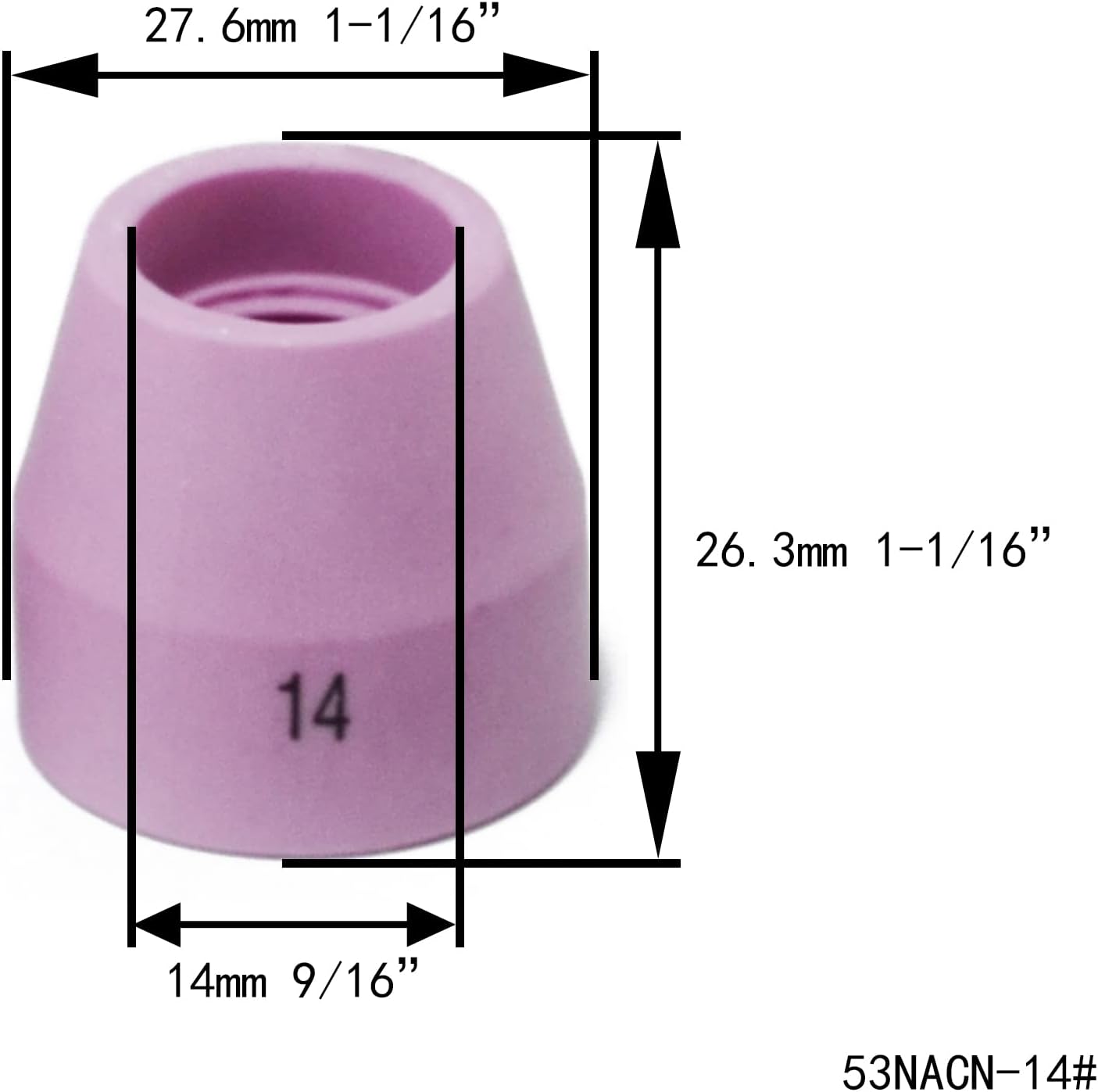 RIVERWELD Champagne Ceramic Cups H type 53NAHCN Screen 53NAbSP3-14#