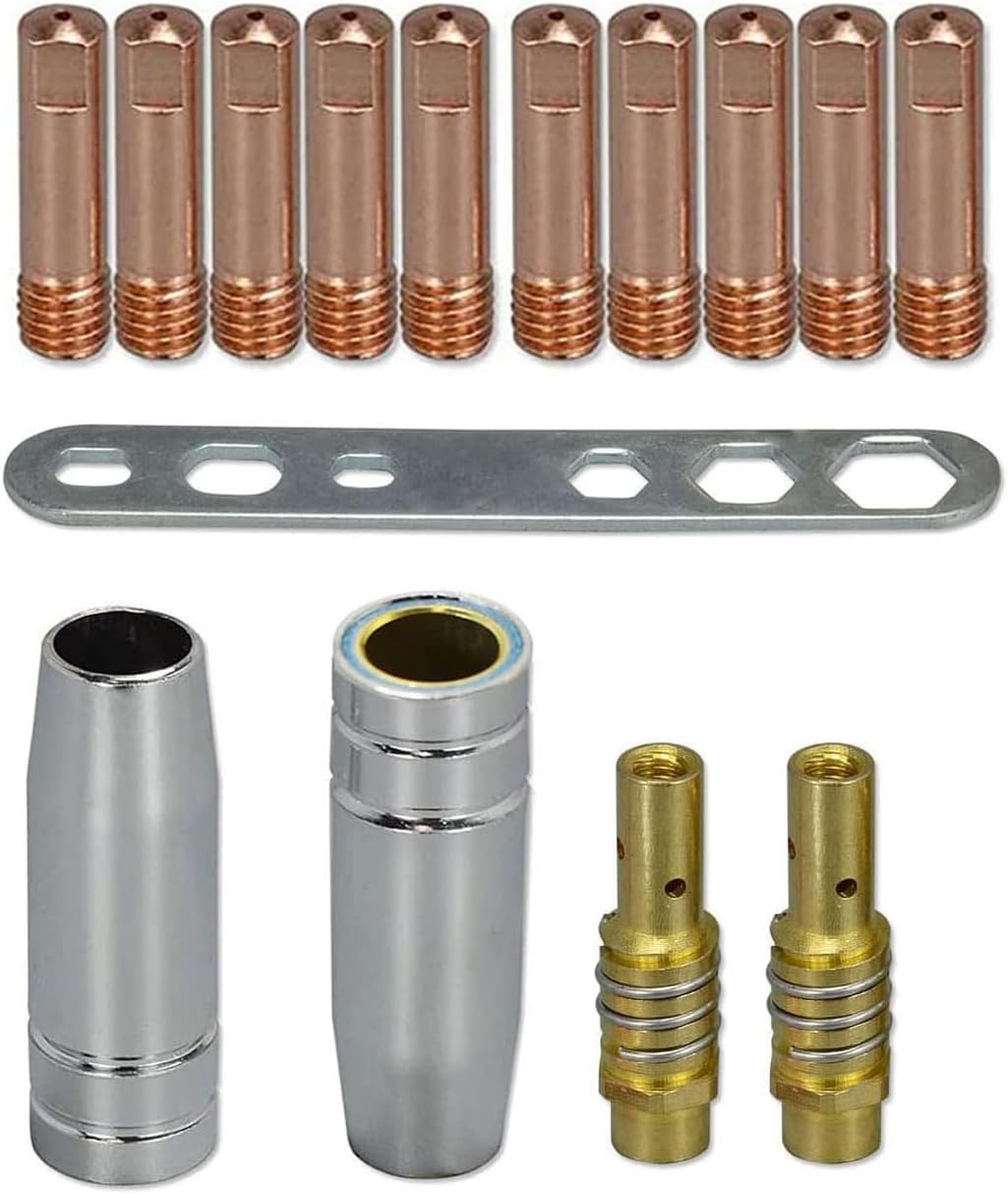 RIVERWELD 15AK MIG MAG Contact Tips 0.8mm M6 140.0059 kit 15pcs