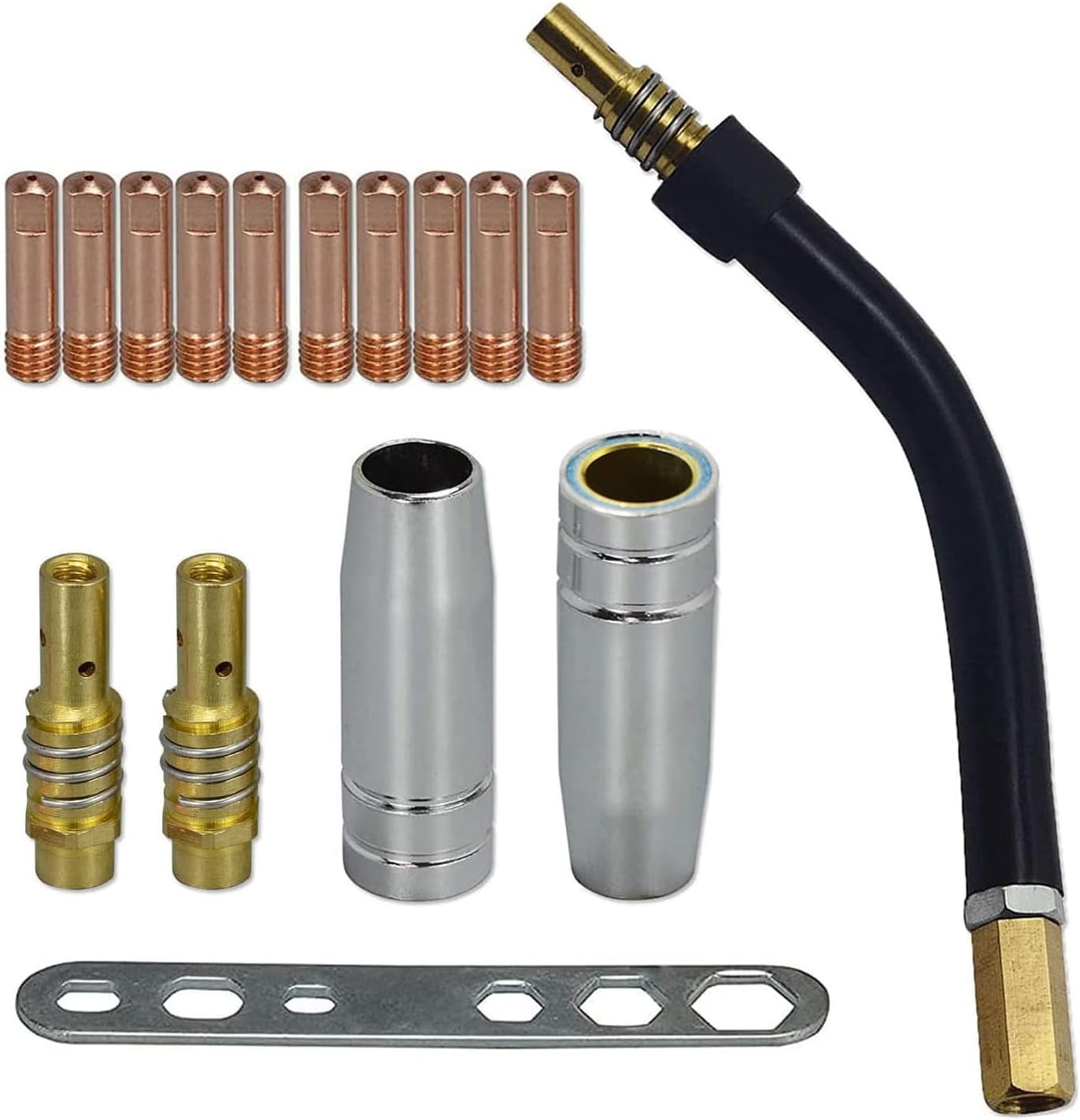 RIVERWELD 15AK MIG MAG Contact Tips 0.8mm M6 140.0059 kit 16pcs