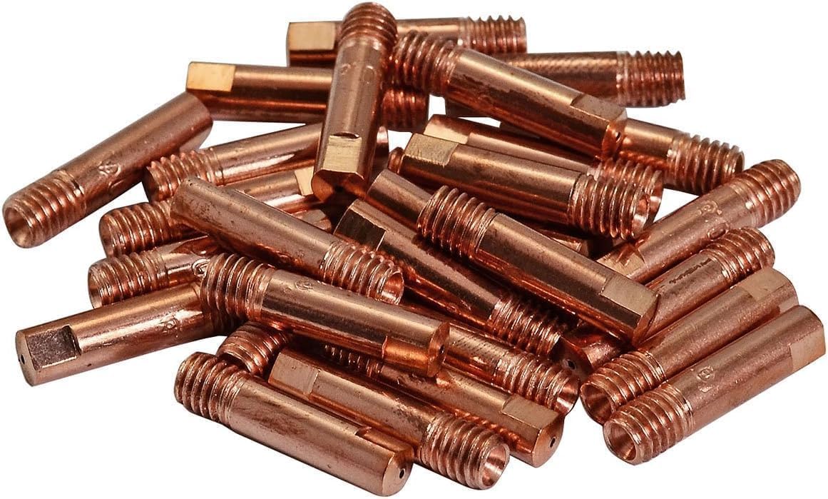 RIVERWELD 15AK MIG Contact Tips 0.040" 1.0mm M6x25mm 140.0253 20pcs