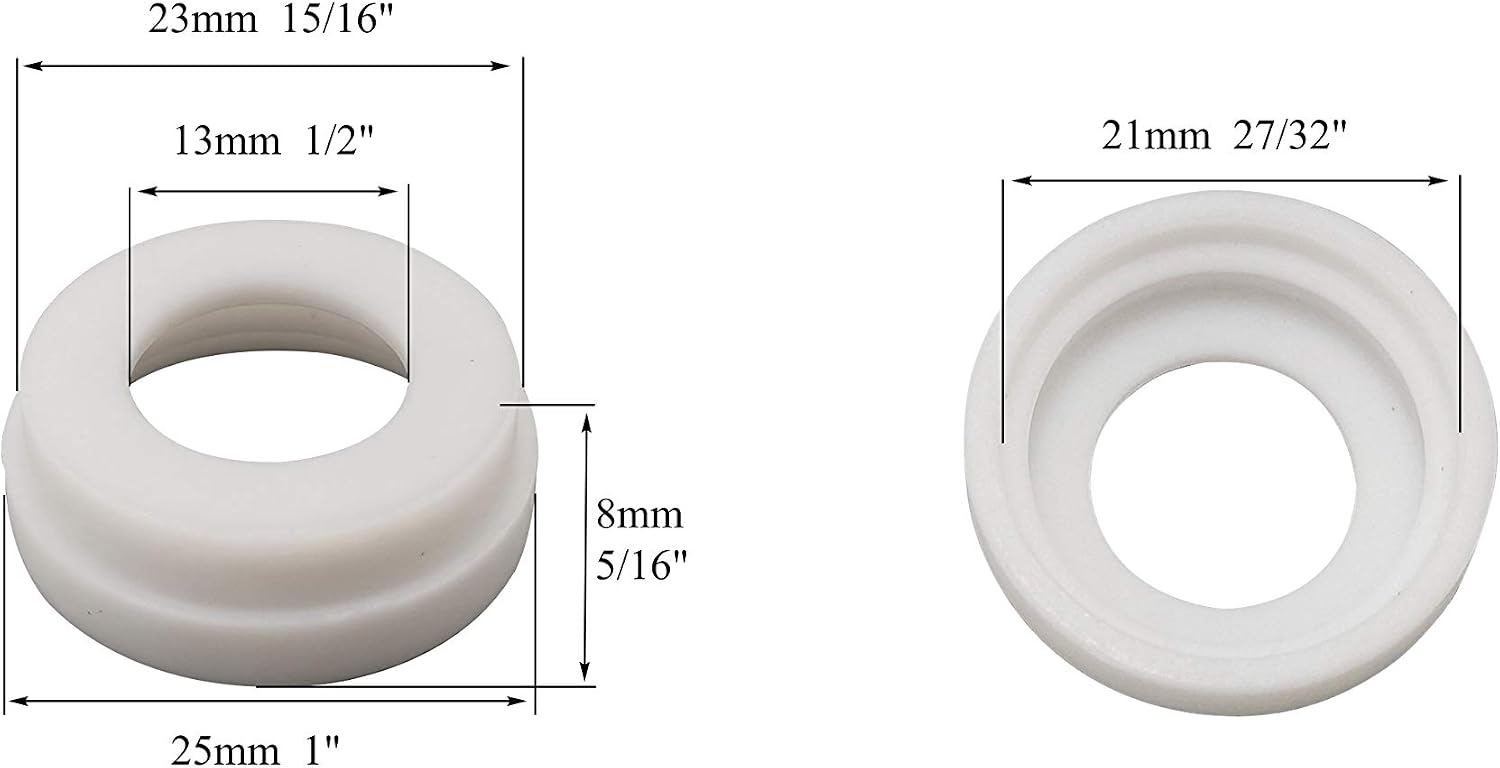 RIVERWELD TIG Gas Lens Insulator Cup CK Gas Gaskets WP180037M 10pcs