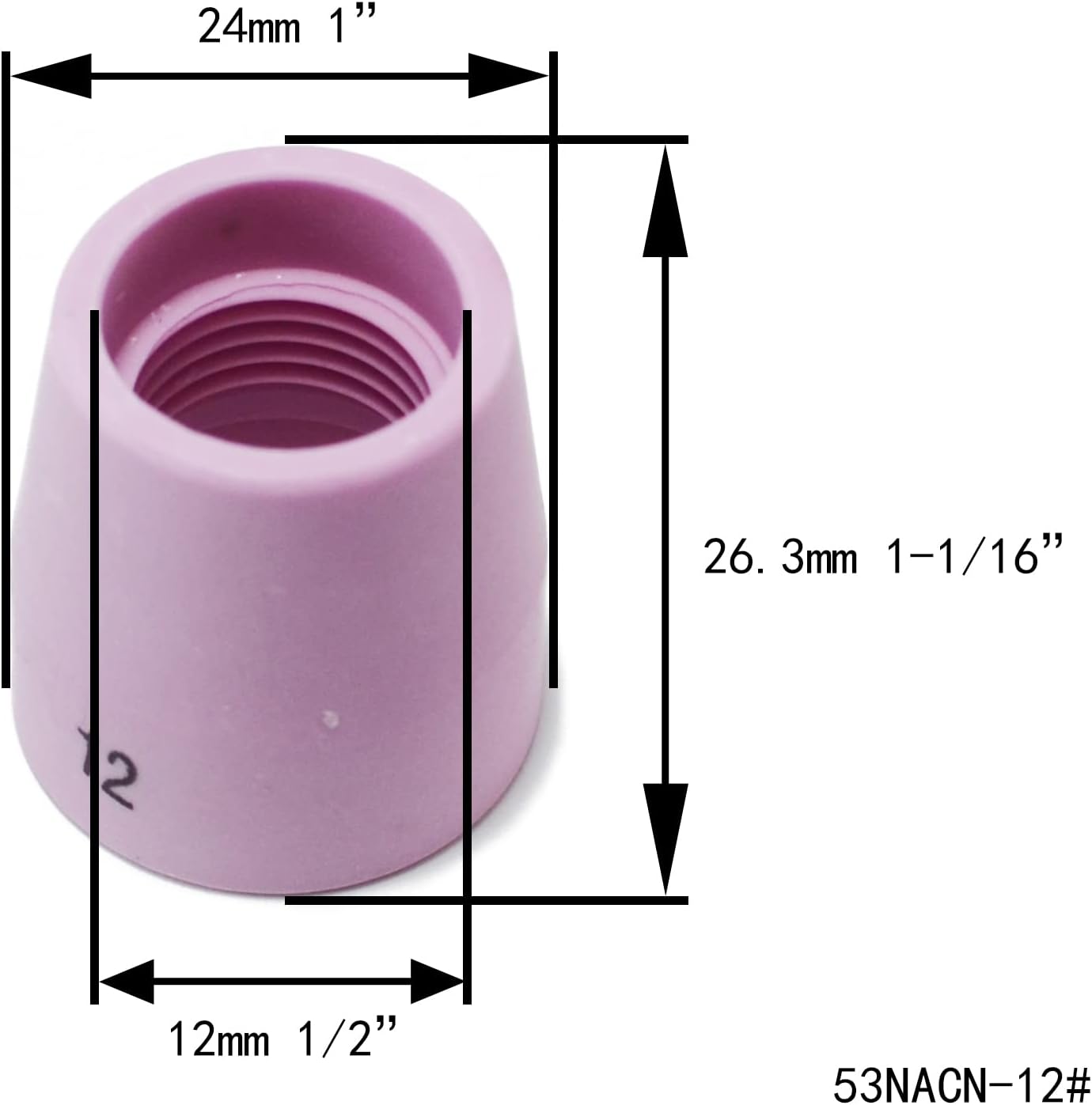 RIVERWELD Champagne Ceramic Cups H type 53NAHCN Screen 53NAbSP3-12#