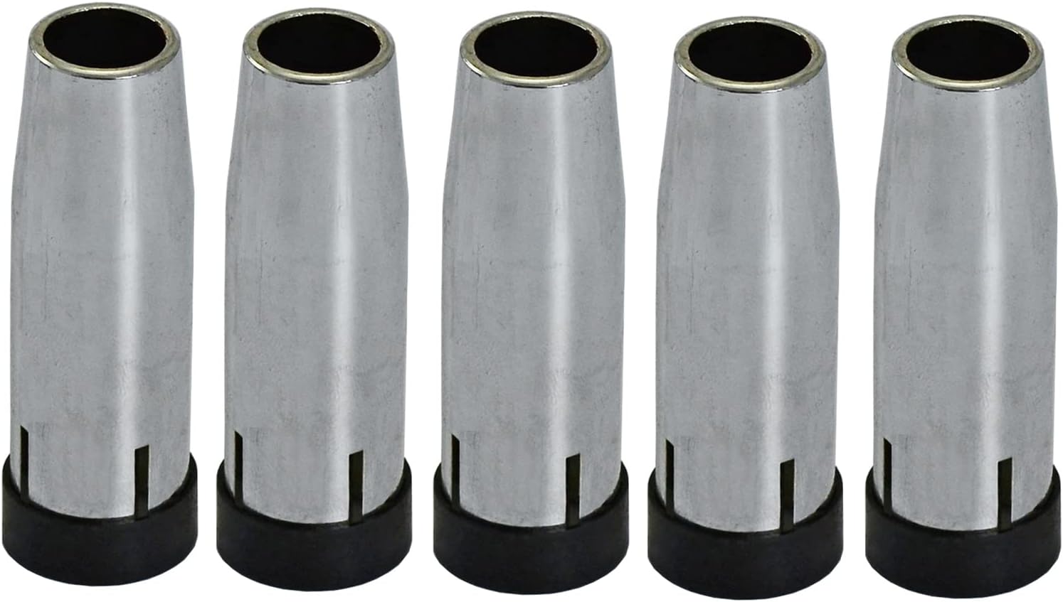 RIVERWELD 24KD MIG Conical Gas Nozzle 145.0080 Brass 5pcs