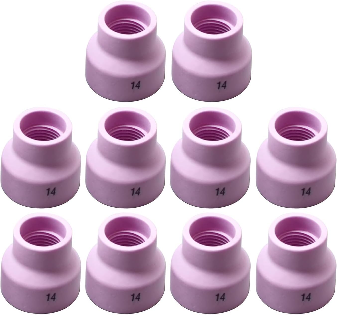 RIVERWELD TIG Alumina Nozzles Ceramic Cups 53NACN 14# 9/16" 14.0mm 10pcs