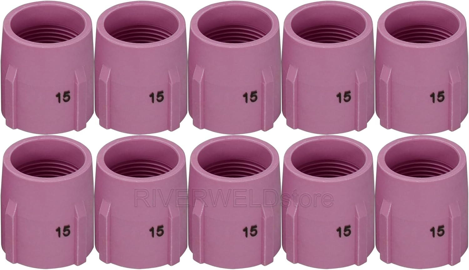 RIVERWELD TIG Gas Lens Alumina Nozzle 53N89 15# 15/16" 24.0mm 10pcs