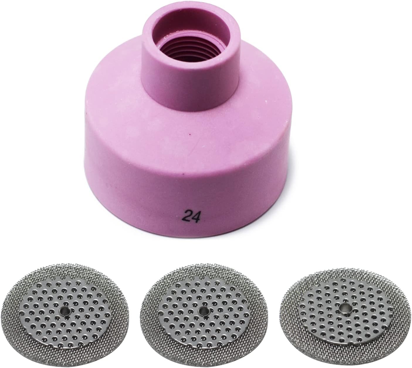 RIVERWELD TIG Champagne Ceramic Cups 53NAHCN Screen 53NAbSP3 24# 4pcs