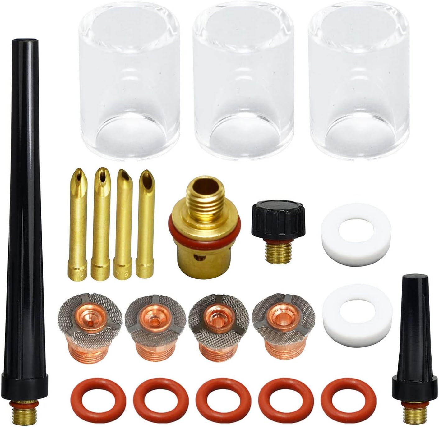 RIVERWELD TIG Wedge Collet Body 2C series Glass Cups 2P7GS 3/4" 19.5mm kit