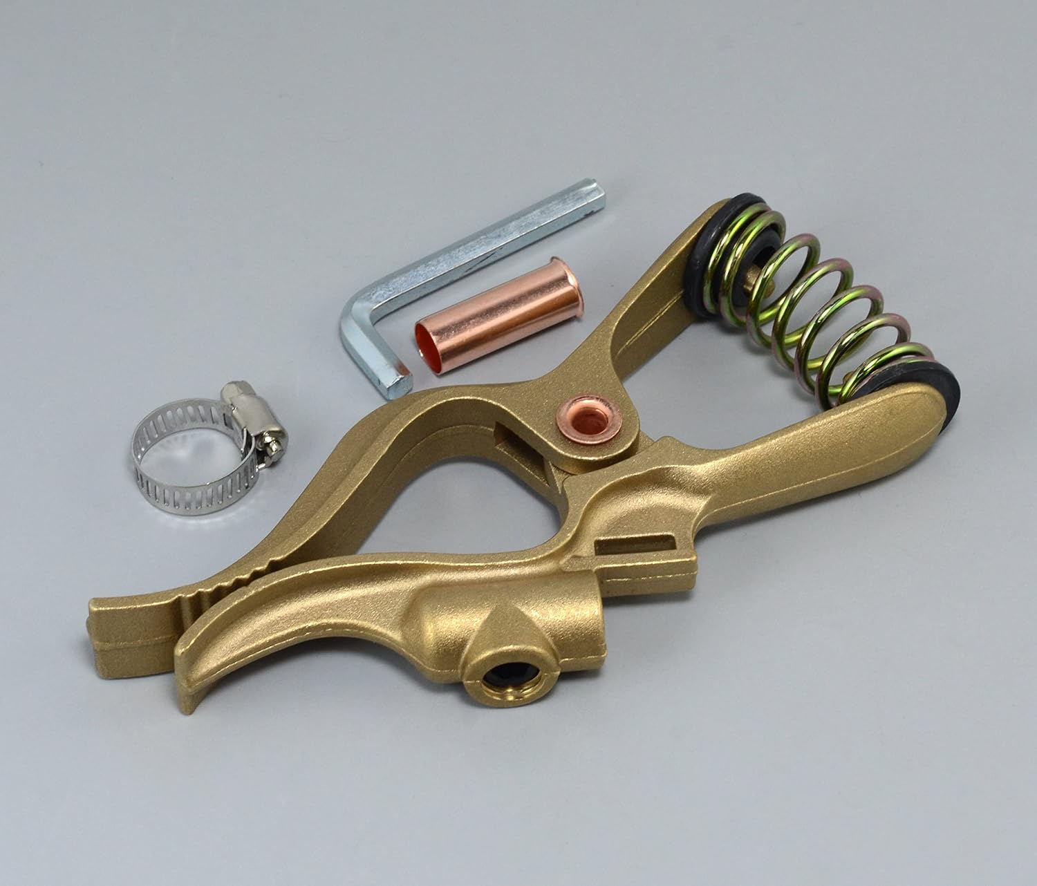RIVERWELD Earth Ground Cable Clip Welding Clamp 300A Brass