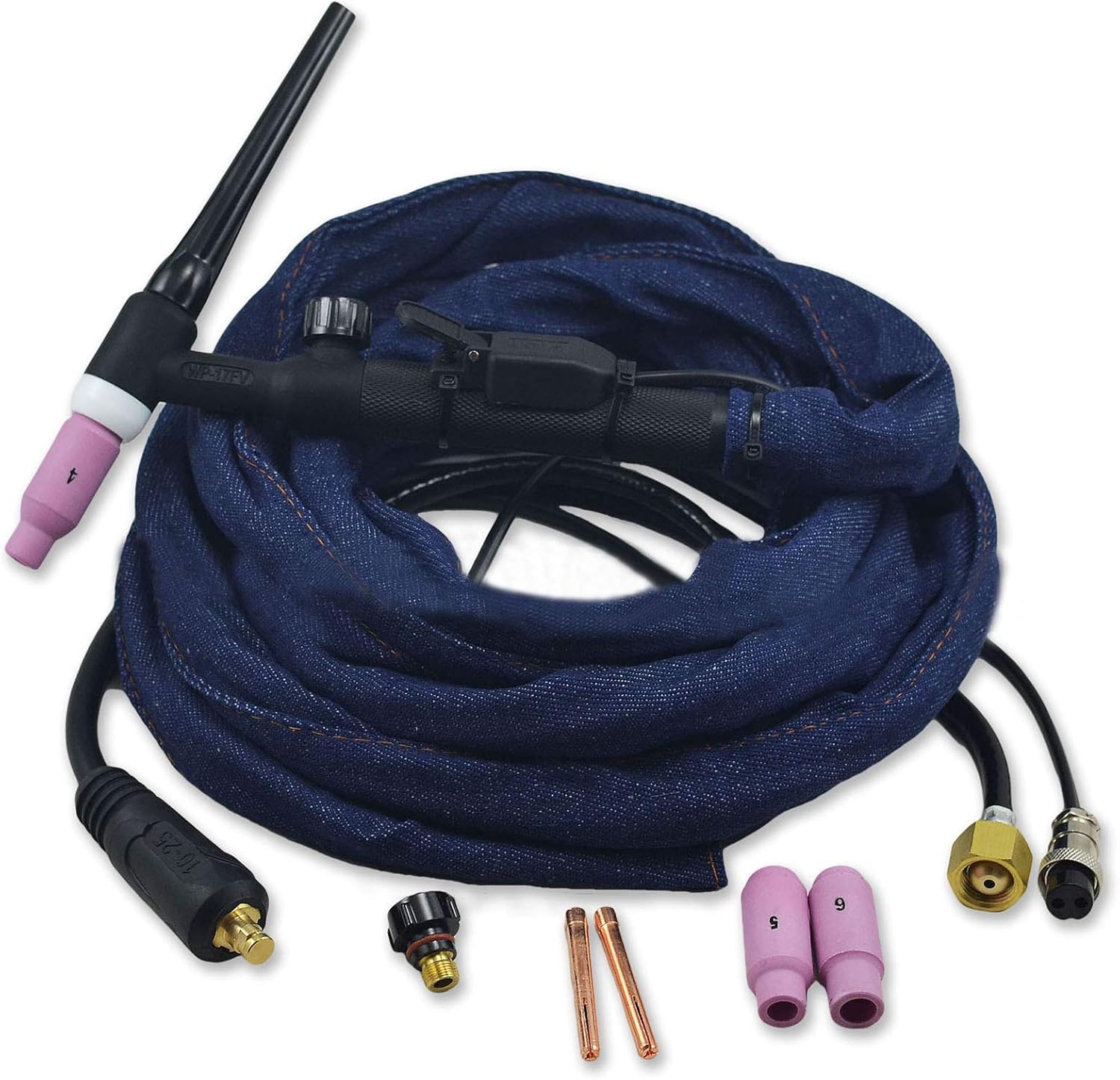 RIVERWELD WP-17FV TIG Welding Torch Complete Flexible Argon Gas Valve