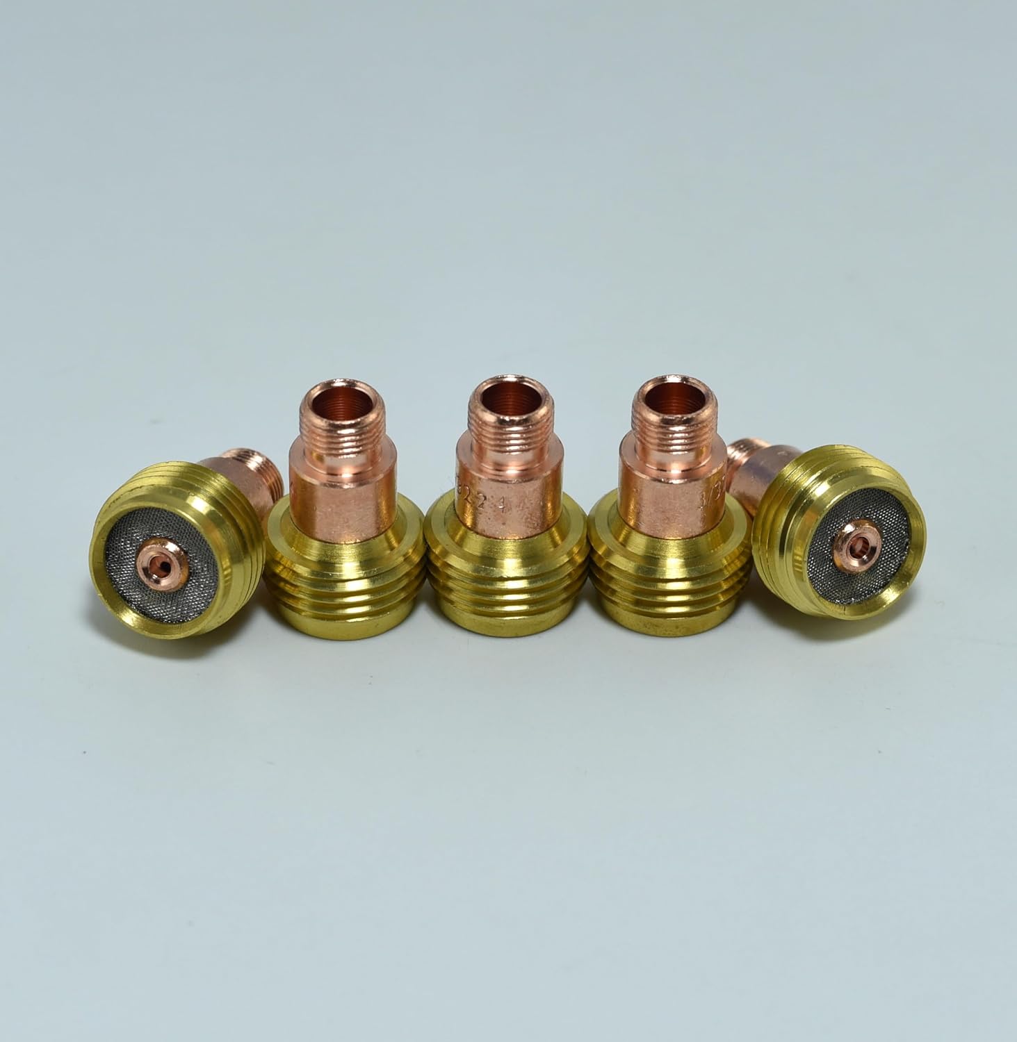 RIVERWELD TIG Gas Lens Stubby Collet Bodies 45V27S 10N25S 1/8'' 10pcs
