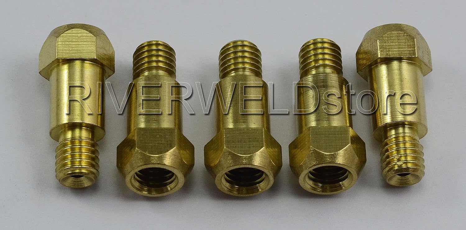 RIVERWELD 36KD MIG Contact Tips Holder 142.0020 M8x28mm 10pcs